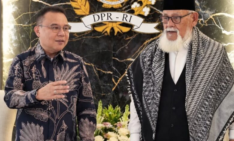 Bertemu Waled Nu, Dasco Sebut Aspirasi Ulama Aceh Jadi Masukan Penting DPR