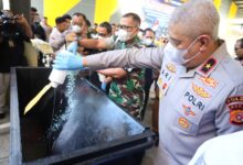 Polda Aceh Musnahkan 2.538 Pcs Cartridge Vape Mengandung Etomidate