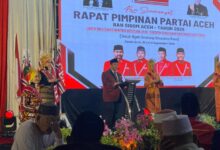 Buka Rapim Partai Aceh, Abuwa Ajak Kader Jaga Kekompakan