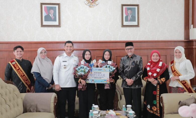 Wawalkot Banda Aceh Sambut Kedatangan Nafisah dan Aysha, Peraih Medali Perak OPSI Nasional 2026