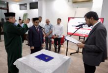 Mualem Lantik Taufik sebagai Pj Sekda Aceh di Medan