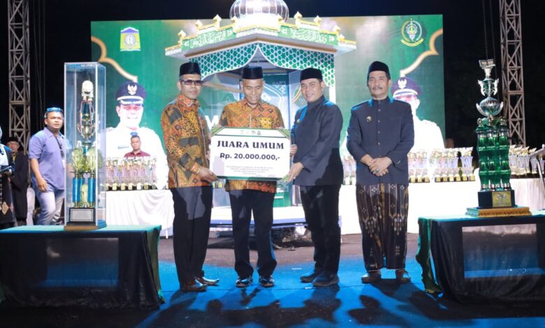 Peukan Bada Juara Umum MTQ ke-35 Aceh Besar